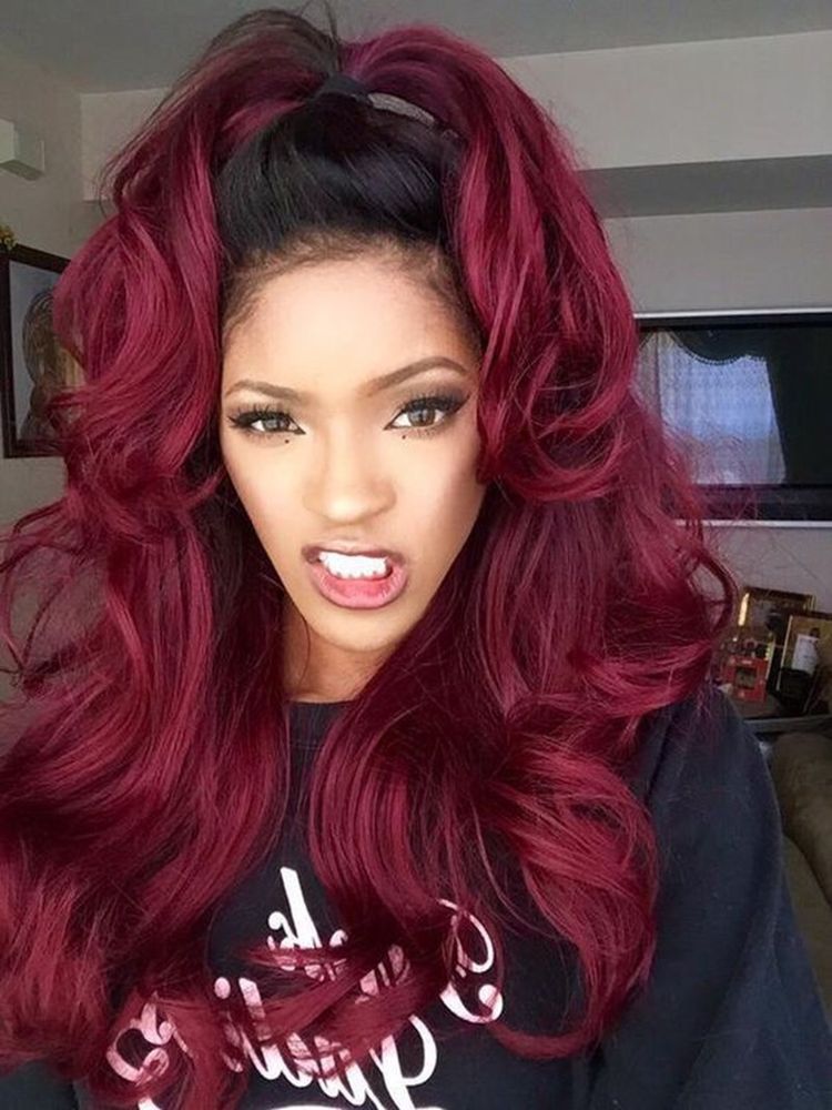 16 Wonderfully Red Wig For Women Human Hair Exim